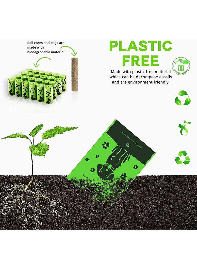 SAWA Dog Poop Bags Lavender Scented with Dispenser 20 Rolls 300 Packs of Thick Poo Bags and Leash Clip for Doggy Cat Puppy Large Biodegradable leak Proof Eco- Friendly Dog Waste Bags, Pet Dog Supplies - Image 5